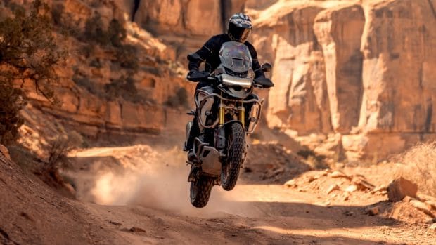 Triumph Tiger 1200’s Rally Pro and Rally Explorer variants are offered in Snowdonia White, Sapphire Black, and Matt Khaki colour shades. The GT Pro and GT Explorer variants of the motorcycle, on the other hand, are available in Snowdonia White, Sapphire Black, and Lucerne Blue colour schemes. 