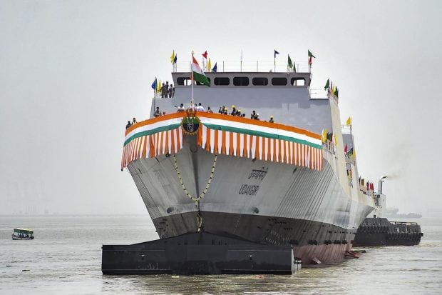 The INS Udaygiri and INS Surat are shining examples of India's growing indigenous capability. The warships will be among the most technologically advanced missile carriers in the world that will cater to the present as well as future requirements. (PTI Photo)