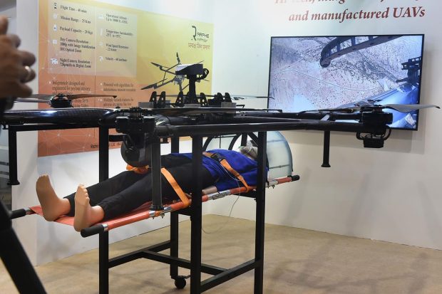 Modi asked the youth to develop many more startups in the drone sector and expressed confidence that the police forces of the country will find drones useful. (PTI Photo)