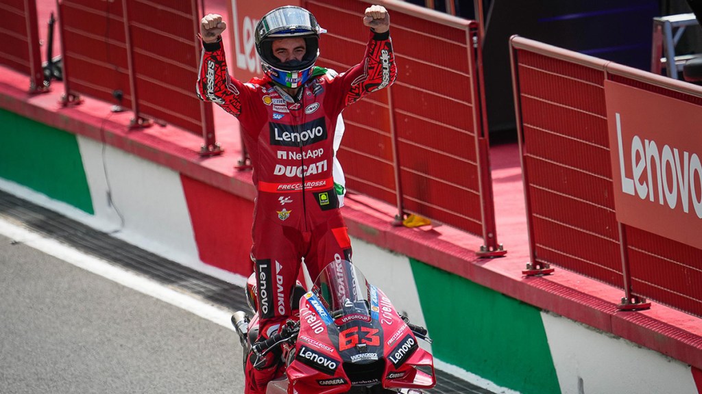 Francesco Bagnaia wins ItalianGP