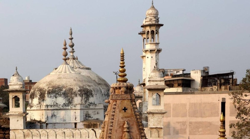 The Gyanvapi mosque lies next to the iconic Kashi Viswanath temple in Varanasi. (Express photo) The Gyanvapi mosque lies next to the iconic Kashi Viswanath temple in Varanasi. (Express photo)
