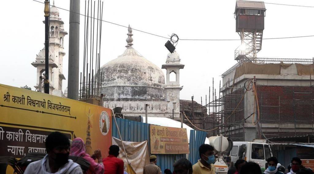 Kashi Vishwanath Temple-Gyanvapi Mosque. (Indian Express file picture)