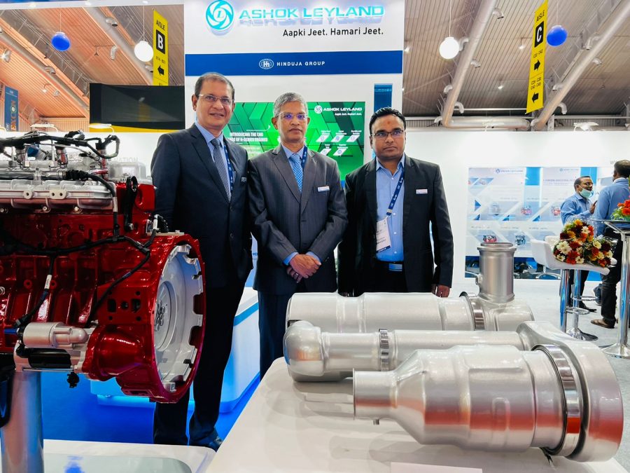 Ashok Leyland’s CNG engine H series showcased at EXCON 2022