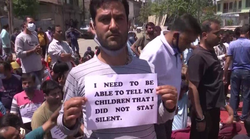 Bhat's killing led to protests in the Valley on Friday prompting police to resort to baton charge and firing of tear gas shells to disperse Kashmiri Pandit community members