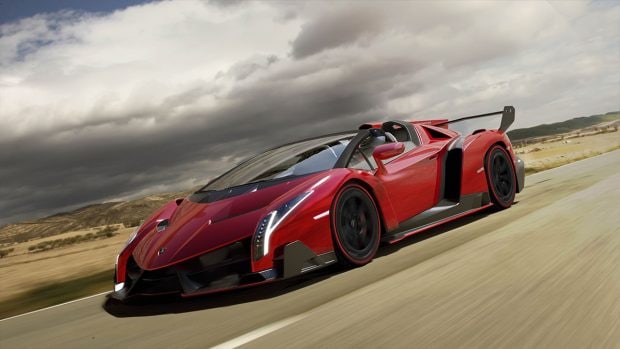10) Lamborghini Veneno ($4 million)We begin the list with a vehicle that made millions of pupils dilate when it was unveiled at the 2013 Geneva Motor Show. Made to mark the brands 50th anniversary, the Veneno was based on the Aventador and only 13 units were produced. Four of these were the coupe version and the rest were roadsters. It made use of the 6.5-litre V12 from the Aventador but had larger air intakes and a modified exhaust to produce more power. The Veneno had a distinct look to it and was unlike the Lamborghini models preceeding it. Key highlights included the drooping headlamps, a vented engine cover and a three-way adjustable rear wing.