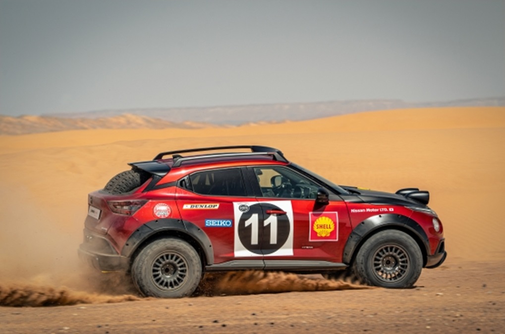 Nissan unveils Juke Hybrid rally tribute, more EVs announced for later this year