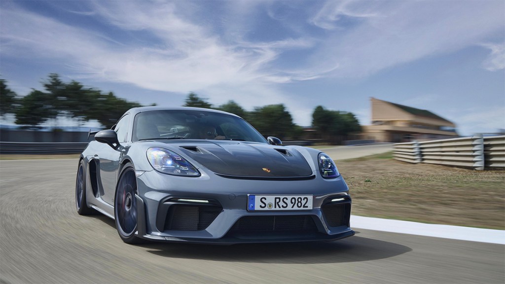 Porsche 718 Cayman GT4 RS driving front