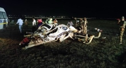Raipur airport helicopter crash Chhattisgarh