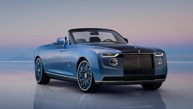1) Rolls-Royce Boat Tail ($28 million)It is no surprise that the most expensive car on this list comes from Rolls-Royce, a brand known for making cars exquisitely luxurious. The Boat Tail was built by the company’s Coachbuild division, keeping the needs and character of the customer in mind. It has the distinct lines and shape of a Rolls Royce but the exterior has been splashed with blue. This was a deliberate choice as it was the favourite colour of the client. The bespoke interior has even has a place to hold the Bovet Fleurier watches that can also be used as wrist watches. The rear of the car has two butterfly doors that open to reveal two fridges that can keep champagne at a temperature of 6 degrees and also house a parasol.