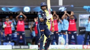 Wriddhiman Saha of Gujarat Titans against Chennai Super Kings IPL 2022