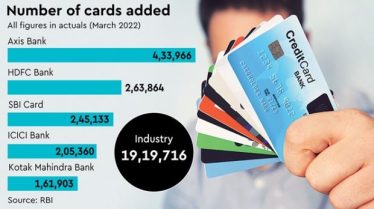 Credit card base grows fastest in nearly two years in March