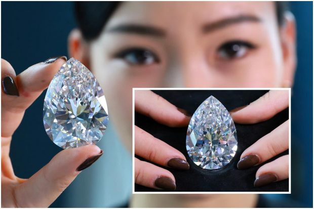 The largest white diamond ever auctioned will go under the hammer in Geneva next week. A 228.31 carat white diamond called 'The Rock' is the largest white diamond ever seen throughout auction market history. 