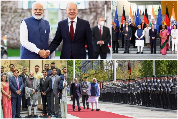 Modi arrived in Berlin on Monday morning on the first leg of his three-nation Europe trip that will also take him to Denmark and France. The visit comes amid the Ukraine crisis, which has united much of Europe against Russia. Prime Minister Narendra Modi on Monday met German Chancellor Olaf Scholz and they reviewed the full range of bilateral ties, including giving an impetus to trade as well as cultural linkages. This is Prime Minister Modi's first meeting with Scholz as German Chancellor, who assumed office in December, 2021.
