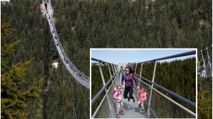 Czech Republic, Czech Republic photos, tourism, tourist, pedestrian suspension bridge, suspension bridge, world's longest suspension footbridge