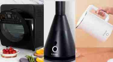 The company has also launched three exclusive products, air oven , air fryer, electric kettle