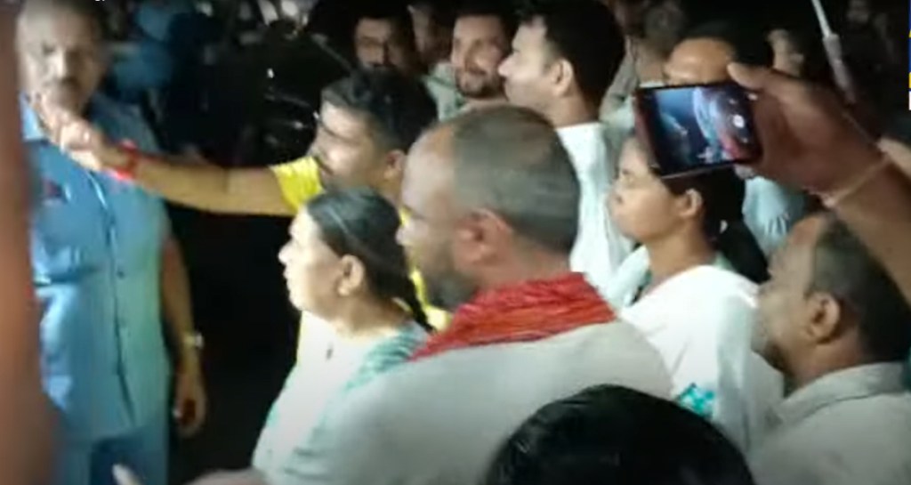 The CBI had grilled Rabri Devi for 12 hours. (Screengrab from Twitter)