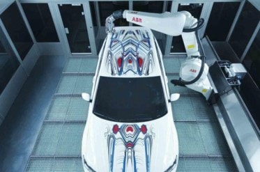 World’s First robot-painted art car unveiled by ABB Robotics