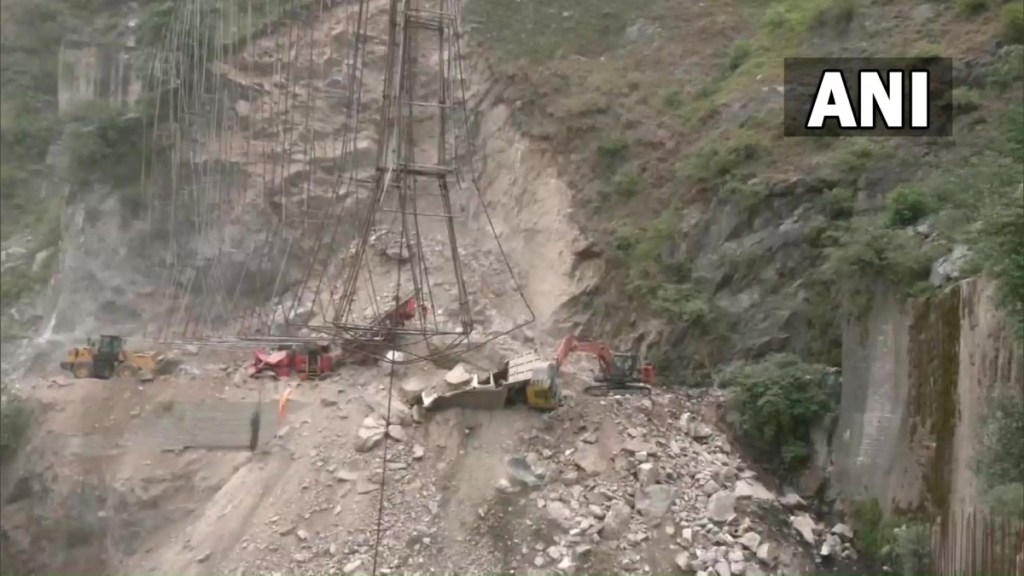 The incident occurred at Khooni Nala on the national highway late on Thursday night and the rescue operation was in full swing. 