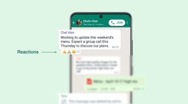 WhatsApp emoji reactions