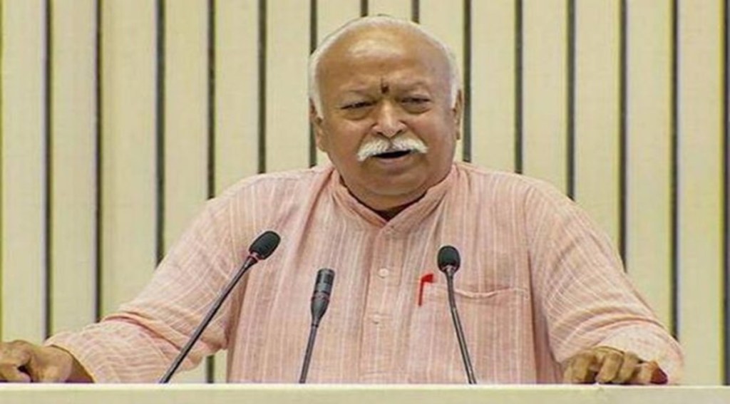 Given the growing polarisation across religious and ideological lines, the costs of which are becoming more evident as the economy struggles, Bhagwat’s realpolitik is welcome, and must become the compass for aggressive Hindutva activists. (File image) Given the growing polarisation across religious and ideological lines, the costs of which are becoming more evident as the economy struggles, Bhagwat’s realpolitik is welcome, and must become the compass for aggressive Hindutva activists. (File image)