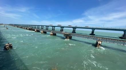 An 18 km long line will be developed between Rameshwaram and Dhansuhkodi, of which 5 km will be at ground level and the rest will be elevated track. (representational image) 