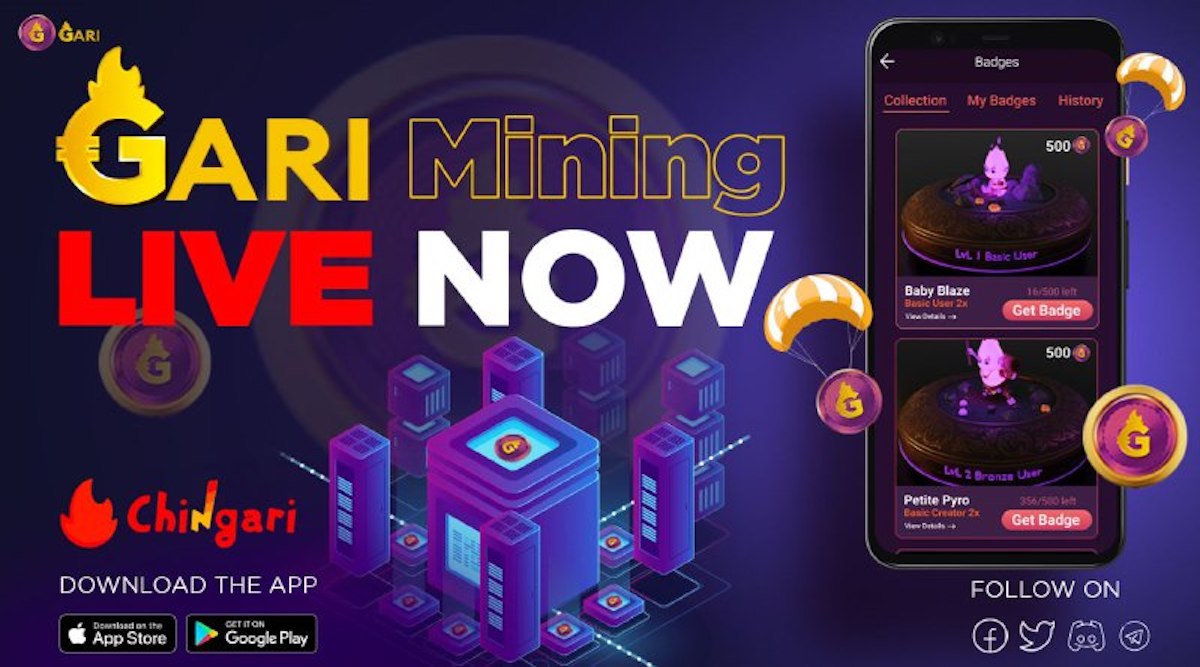 GARI token price: GARI Mining Program Details, Benefits by Chingari -  Blockchain News | The Financial Express