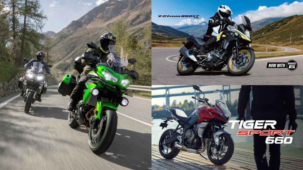 2022 Kawasaki Versys 650 vs Triumph Tiger Sport 660 vs Suzuki V-Strom 650 XT