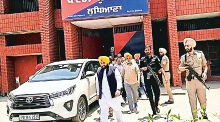 Punjab Jails Minister Harjot Singh Bains on a surprise visit to Ludhiana Central Jail on Sunday. Gurmeet Singh