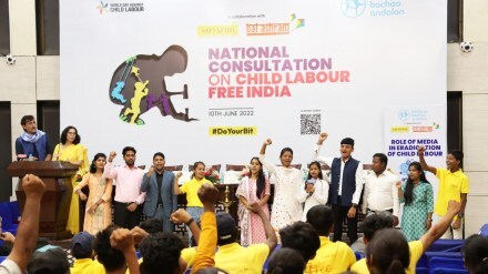Together, they rejected the forces of exploitation and injustice and demanded a collective effort to end child labour in the country.