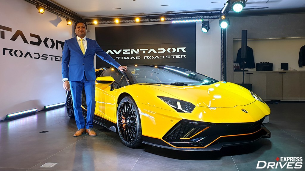 Sharad Agarwal with Lamborghini Aventador Ultimae Roadster