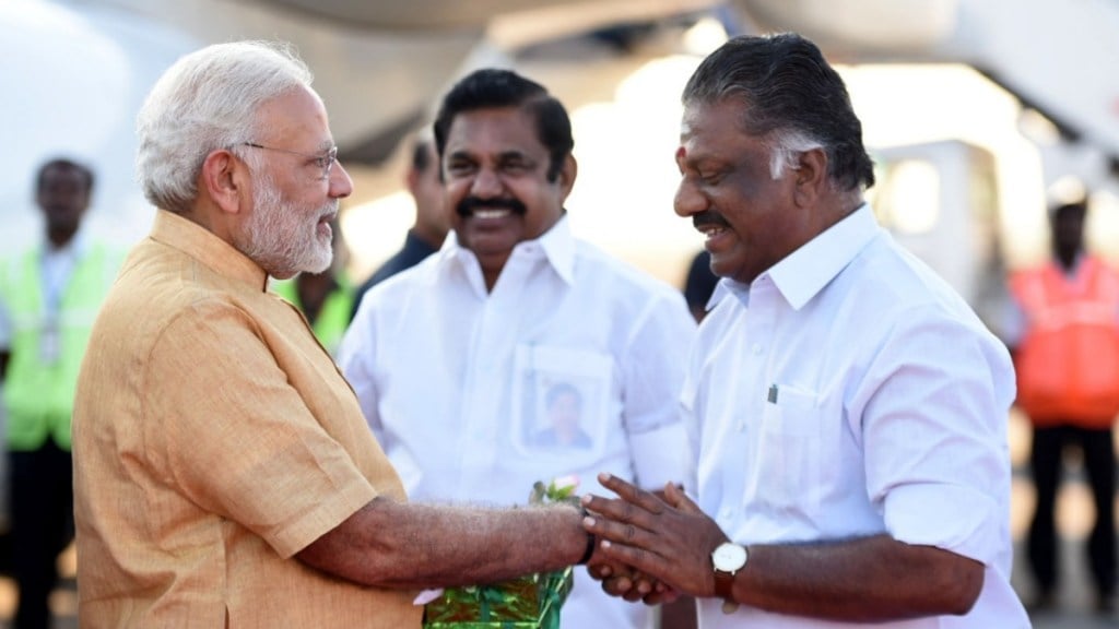The alliance with the BJP was merely an 'electoral adjustment' and the Saffron party's ideology is diametrically opposite to that of the AIADMK, veteran party leader C Ponnaiyan said. The alliance with the BJP was merely an 'electoral adjustment' and the Saffron party's ideology is diametrically opposite to that of the AIADMK, veteran party leader C Ponnaiyan said.