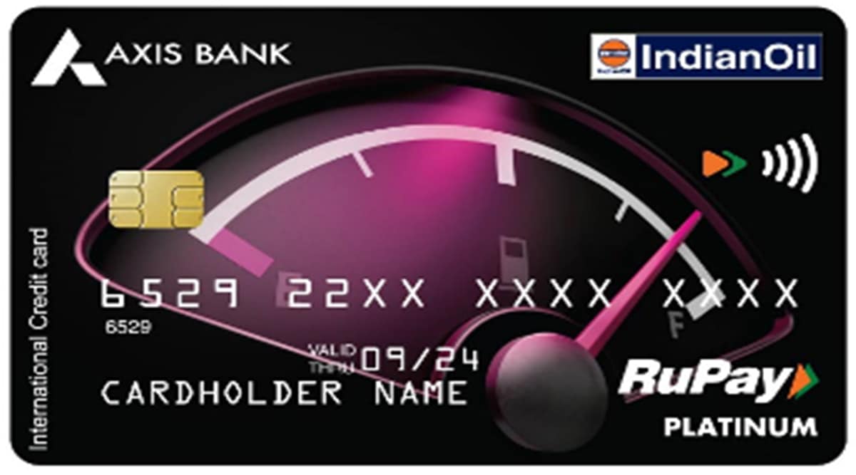 INDIANOIL AXIS BANK RuPay Credit Card, surcharge waiver, fuel, co-branded, Contactless credit card