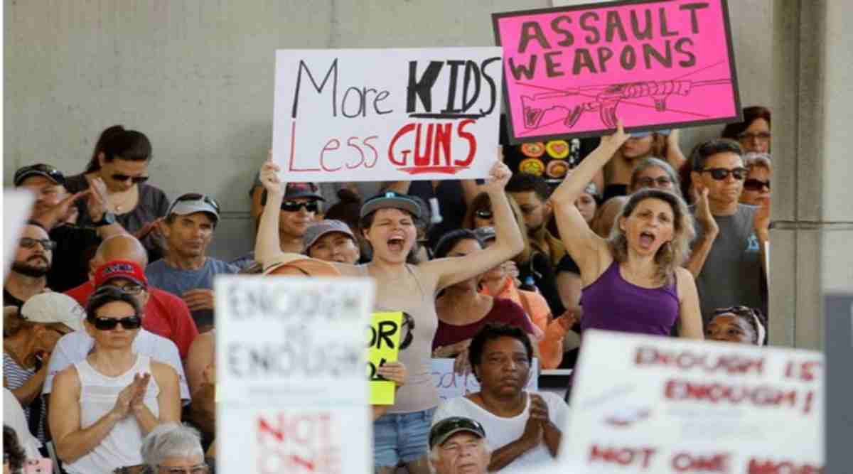 Thousands rally for gun reform after surge in mass shootings - World ...