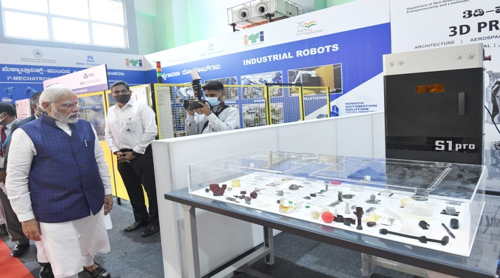 PM Modi at the new campus of BASE University, in Bengaluru on June 20. (Photo: PIB)