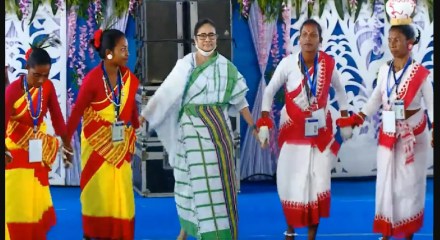 Mamata has always projected a tribal-friendly image. (Video Screengrab) Mamata has always projected a tribal-friendly image. (Video Screengrab)