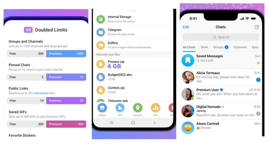 Telegram premium