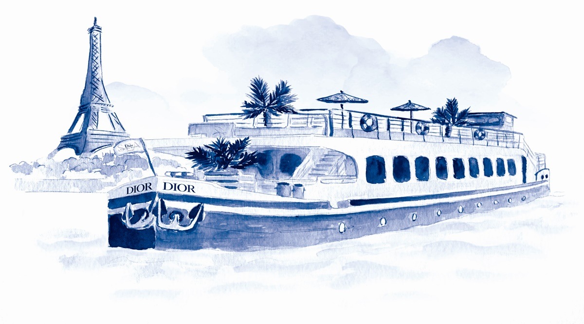 This week, French luxury fashion house Christian Dior created an unprecedented wellbeing experience of a floating spa on a cruise that will take visitors on a ride on the river Seine.