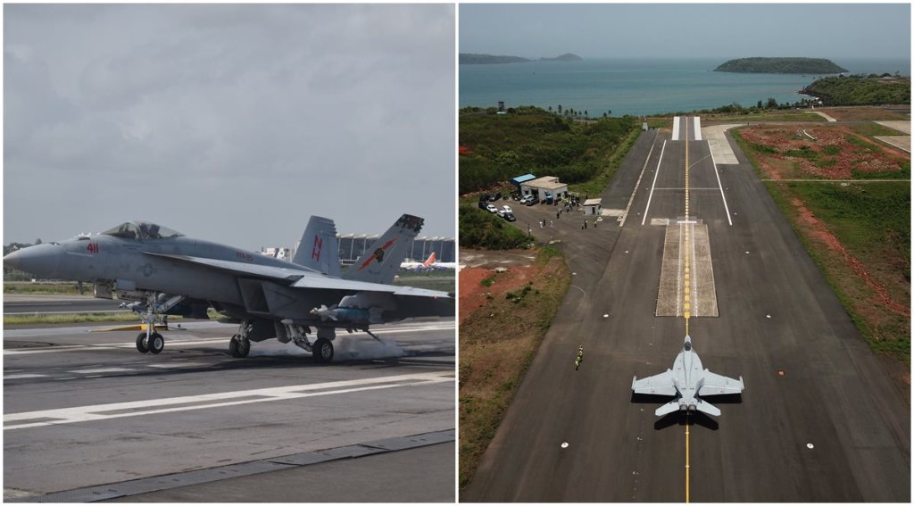 The F/A-18 Super Hornet is a premier frontline multi-role naval fighter.