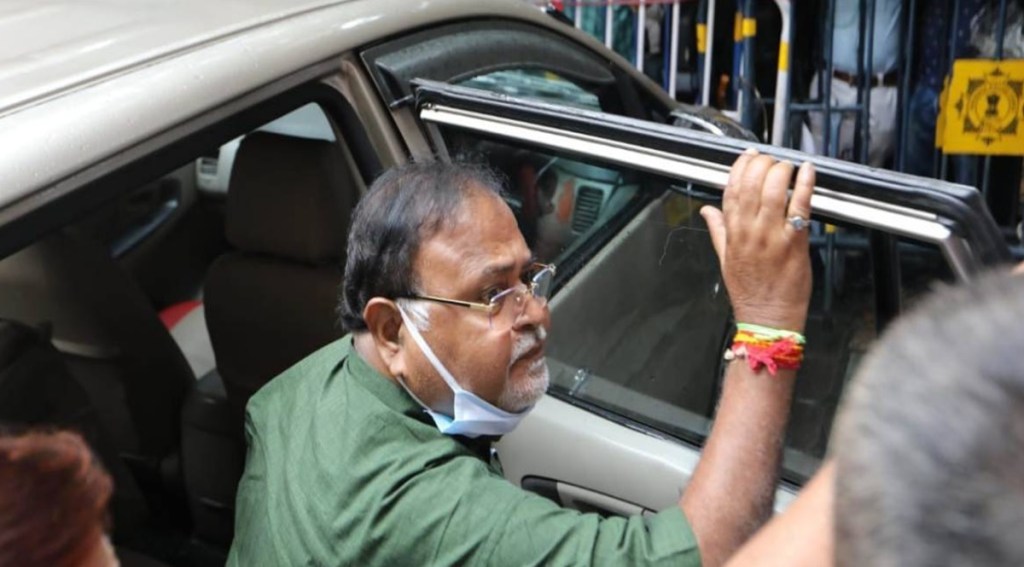 State minister Partha Chatterjee, who was arrested by Enforcement Directorate (ED) on Saturday in connection with its probe into the alleged school jobs scam, was hospitalised at SSKM after he complained of "uneasiness". He was remanded to two-day ED custody by a city court. State minister Partha Chatterjee, who was arrested by Enforcement Directorate (ED) on Saturday in connection with its probe into the alleged school jobs scam, was hospitalised at SSKM after he complained of "uneasiness". He was remanded to two-day ED custody by a city court.