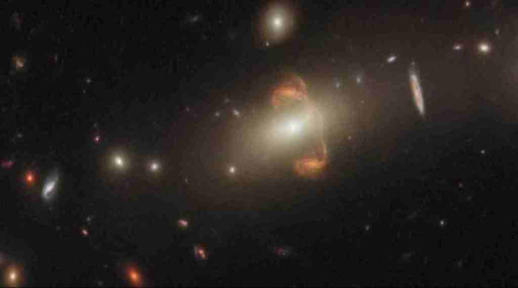 The deep field images captured by Hubble have revealed a number of galaxies that are gravitationally lensed. The deep field images captured by Hubble have revealed a number of galaxies that are gravitationally lensed.