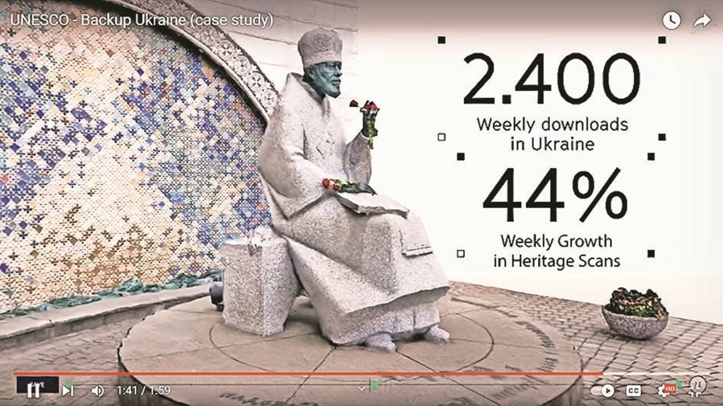 People couldn’t stop the war, save their heritage or even fight what was happening, but the psychological effect that scanning these monuments gave them was immense.