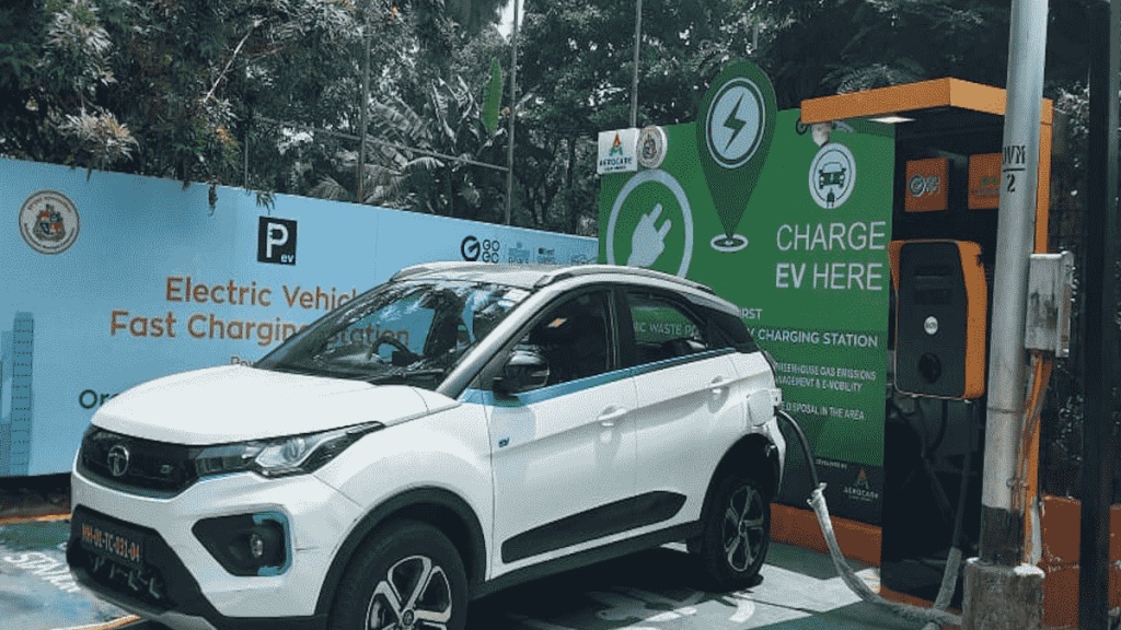 Biogas powered EV charging station