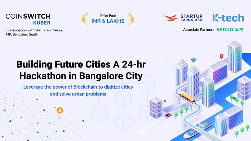 The hackathon will challenge participants to envision a blockchain-powered India, with a focus on smart mobility, energy credits and trading, decentralised waste management
