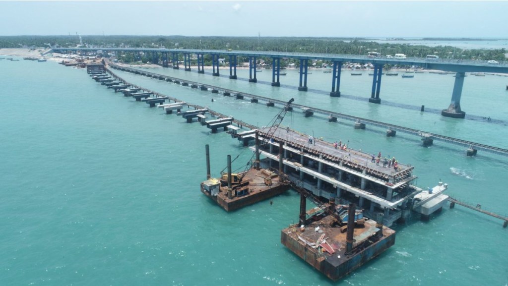 Indian Railways' new Pamban Bridge Indian Railways' new Pamban Bridge