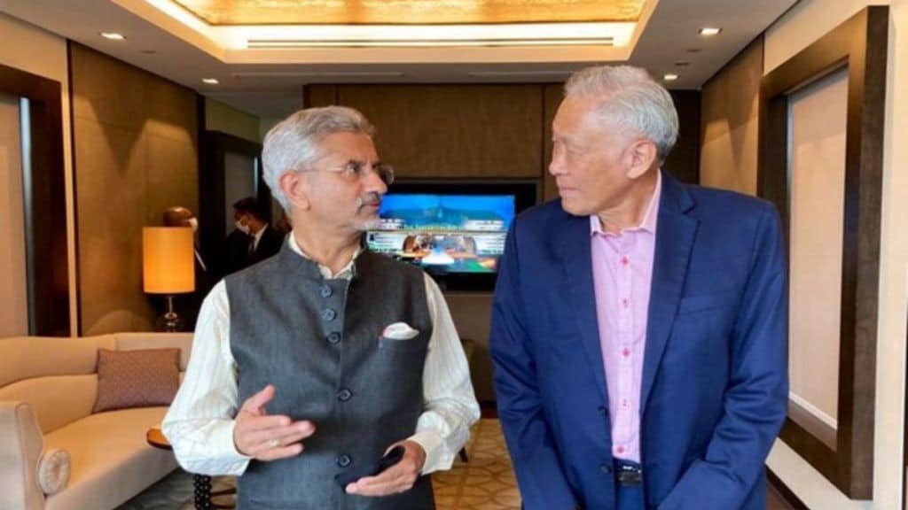 S jaishankar and singapore defence minister