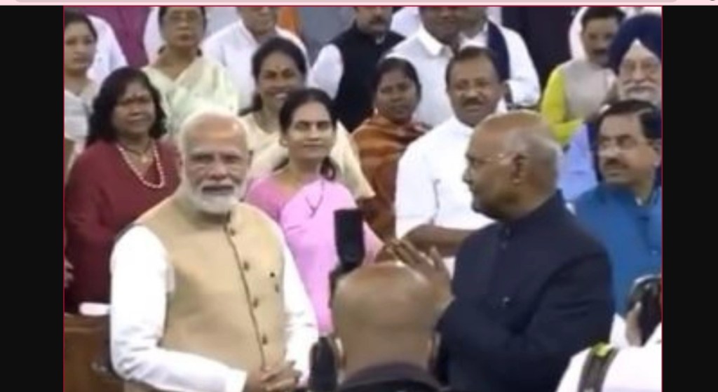 Screenshot taken from video posted on Sanjay Singh's Twitter.
