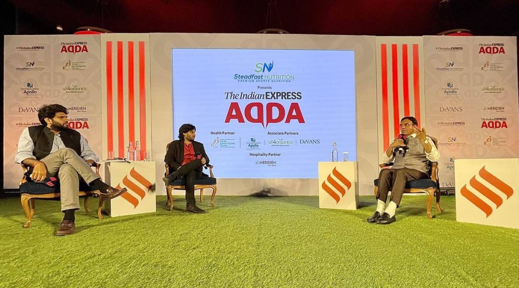 Dr Mansukh Mandaviya, Health and Family Welfare Ministry, COVID-19 vaccination drive, Indian Express, Express Adda, Health news, Pharma news,