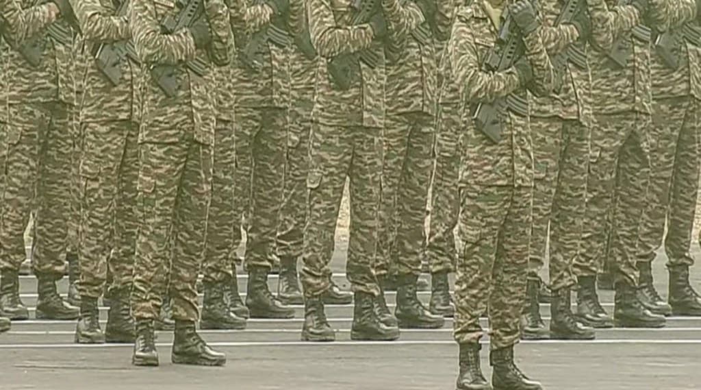 There are several shops stocking and selling unauthorised variants of the new combat pattern of the Indian Army.
There are several shops stocking and selling unauthorised variants of the new combat pattern of the Indian Army.