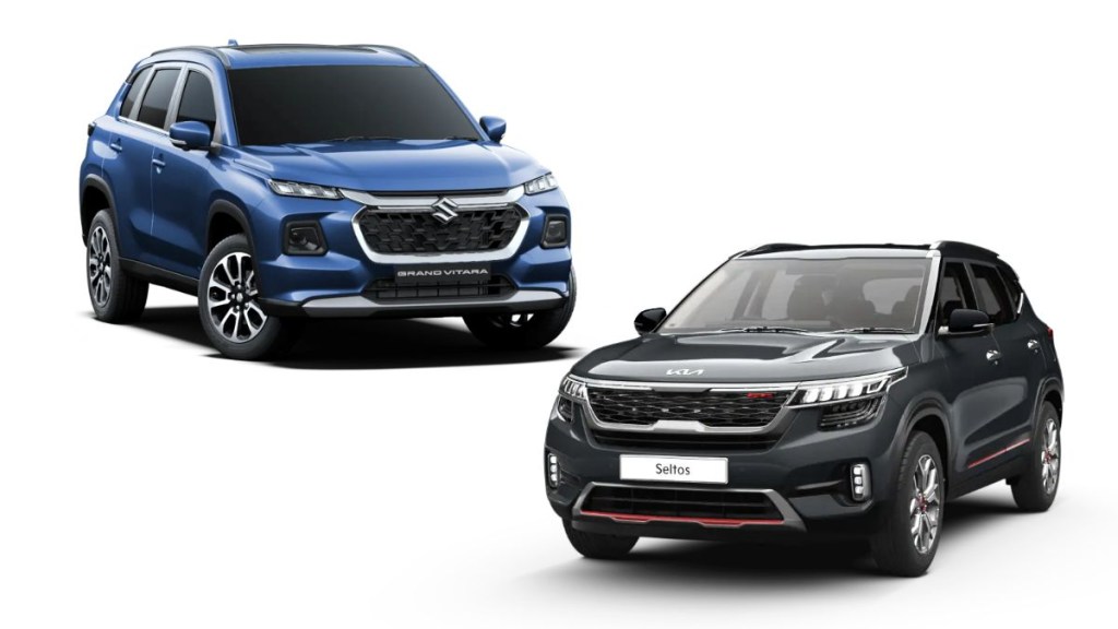 2022 maruti suzuki grand vitara vs kia seltos comparison