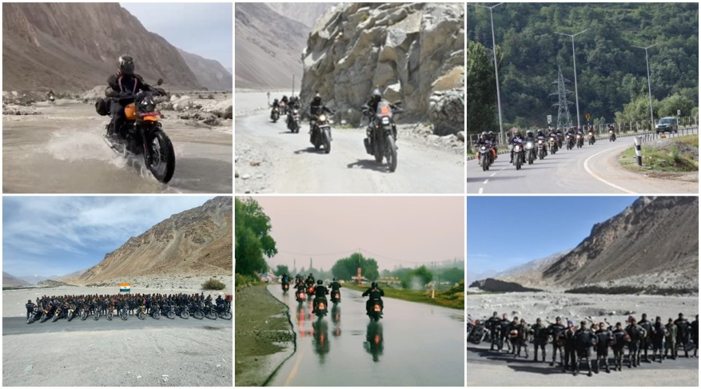 indian army motorcycle expedition in dras